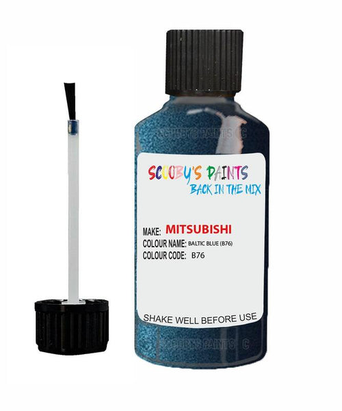 mitsubishi colt baltic blue code b76 touch up paint 1990 1995 Scratch Stone Chip Repair 
