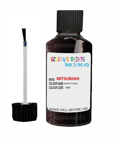 mitsubishi outlander black code x40 touch up paint 2015 2020 Scratch Stone Chip Repair 