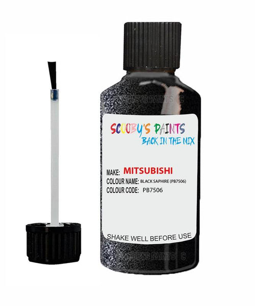 mitsubishi carisma black saphire code pb7506 touch up paint 2000 2009 Scratch Stone Chip Repair 