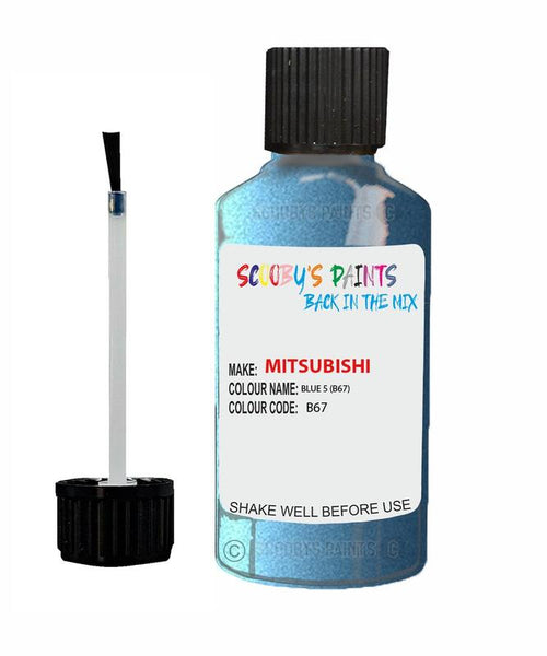 mitsubishi colt blue code b67 touch up paint 1990 1992 Scratch Stone Chip Repair 