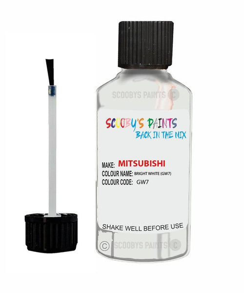 mitsubishi asx bright white code gw7 touch up paint 1990 2014 Scratch Stone Chip Repair 
