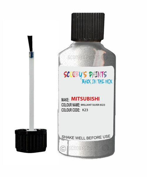 mitsubishi delica brilliant silver code k23 touch up paint 2012 2012 Scratch Stone Chip Repair 