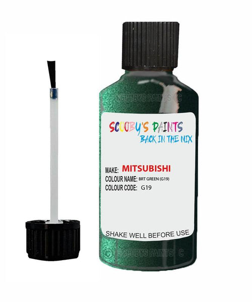 mitsubishi carisma brt green code g19 touch up paint 1997 2001 Scratch Stone Chip Repair 