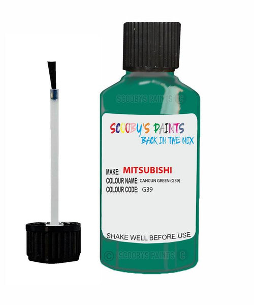 mitsubishi colt cancun green code g39 touch up paint 1994 2000 Scratch Stone Chip Repair 