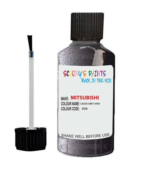 mitsubishi colt cassis grey code v04 touch up paint 2004 2007 Scratch Stone Chip Repair 