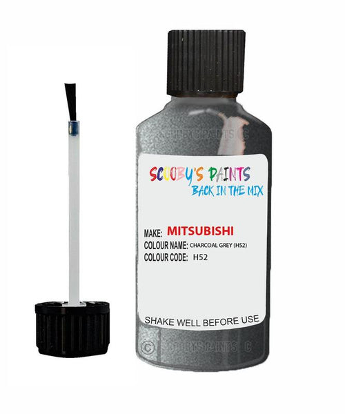 mitsubishi colt charcoal grey code h52 touch up paint 1990 2002 Scratch Stone Chip Repair 