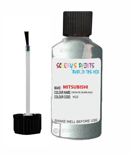 mitsubishi lancer cryolite silver code h22 touch up paint 2000 2003 Scratch Stone Chip Repair 