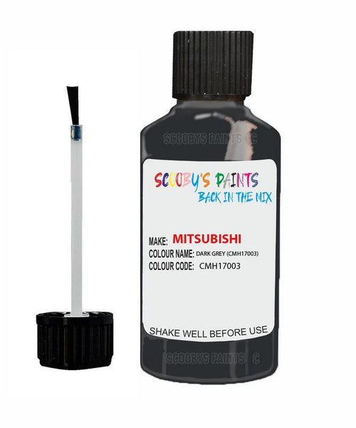 mitsubishi colt dark grey code cmh17003 touch up paint 2001 2002 Scratch Stone Chip Repair 
