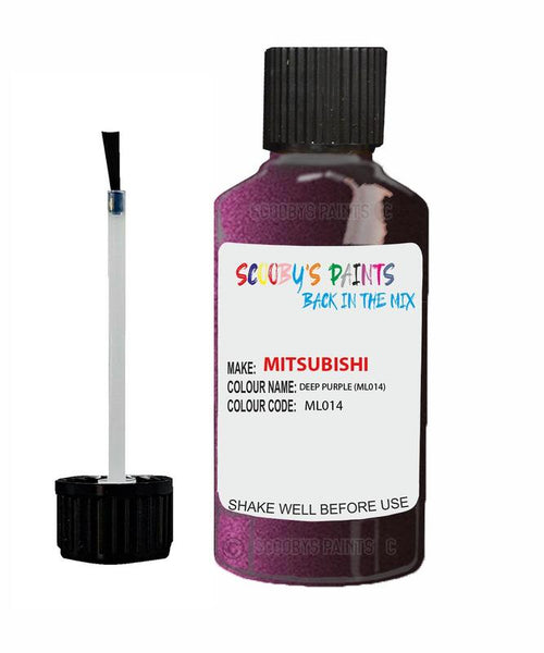 mitsubishi outlander deep purple code ml014 touch up paint 2000 2013 Scratch Stone Chip Repair 