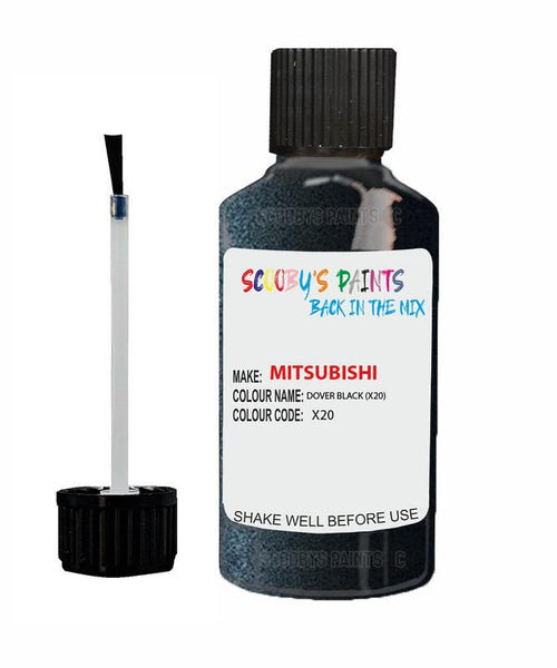 mitsubishi space star dover black code x20 touch up paint 1998 2001 Scratch Stone Chip Repair 