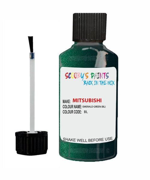 mitsubishi lancer emerald green code bl touch up paint 1991 2001 Scratch Stone Chip Repair 