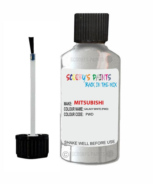 mitsubishi challenger galaxy white code pwd touch up paint 1990 2004 Scratch Stone Chip Repair 