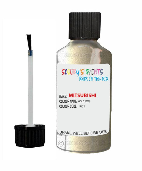 mitsubishi lancer gold code k01 touch up paint 2002 2003 Scratch Stone Chip Repair 