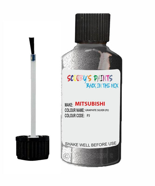 mitsubishi colt graphite silver code pj touch up paint 2008 2015 Scratch Stone Chip Repair 