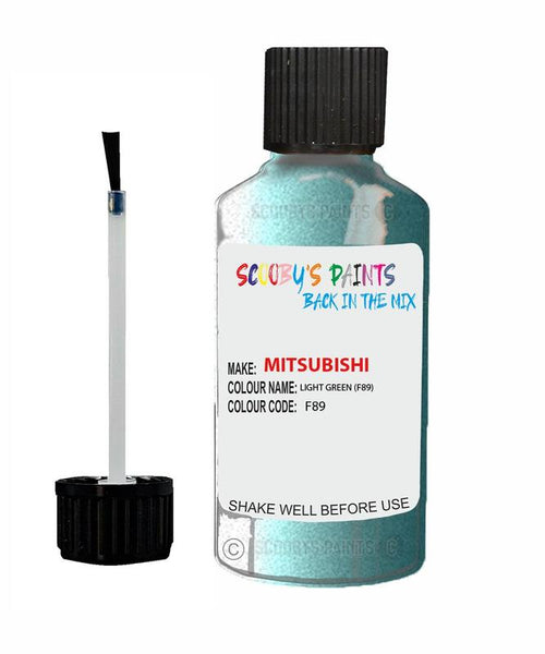 mitsubishi colt light green code f89 touch up paint 1996 2000 Scratch Stone Chip Repair 