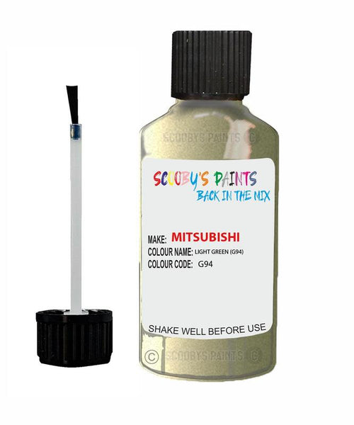 mitsubishi colt light green code g94 touch up paint 2004 2007 Scratch Stone Chip Repair 