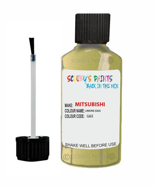 mitsubishi carisma limone code g65 touch up paint 2002 2003 Scratch Stone Chip Repair 