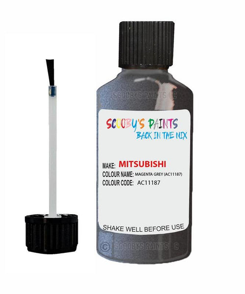 mitsubishi carisma magenta grey code ac11187 touch up paint 1997 1998 Scratch Stone Chip Repair 