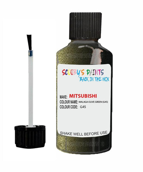 mitsubishi l200 dark green code g45 touch up paint 2001 2005 Scratch Stone Chip Repair 
