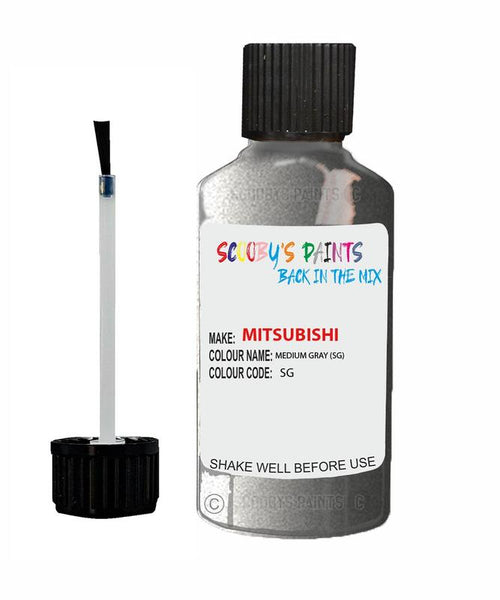 mitsubishi lancer medium gray code sg touch up paint 1998 2001 Scratch Stone Chip Repair 