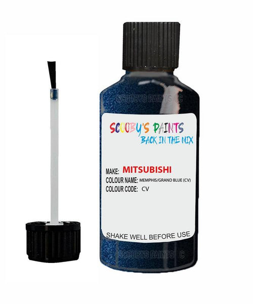 mitsubishi challenger memphis grand blue code cv touch up paint 2001 2005 Scratch Stone Chip Repair 