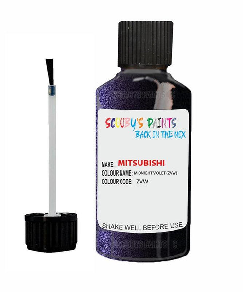 mitsubishi delica midnight violet code zvw touch up paint 2015 2018 Scratch Stone Chip Repair 