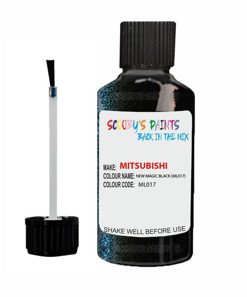 mitsubishi lancer new magic black code ml017 touch up paint 2001 2001 Scratch Stone Chip Repair 