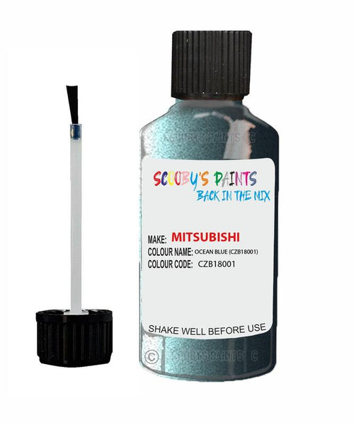 mitsubishi colt ocean blue code czb18001 touch up paint 2006 2009 Scratch Stone Chip Repair 