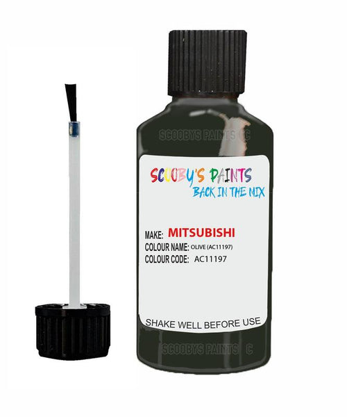 mitsubishi l200 olive code ac11197 touch up paint 1997 1998 Scratch Stone Chip Repair 