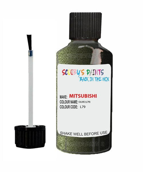 mitsubishi l200 olive code l79 touch up paint 1996 1998 Scratch Stone Chip Repair 