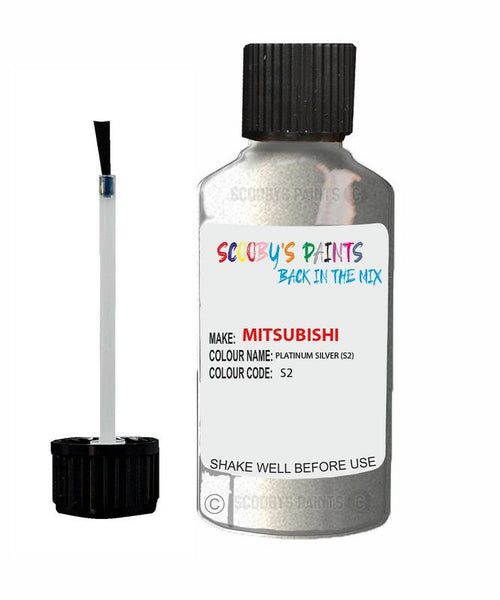 mitsubishi lancer platinum silver code s2 touch up paint 1996 2002 Scratch Stone Chip Repair 