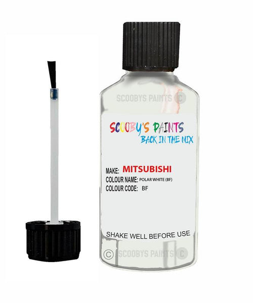 mitsubishi colt fairy alpine polar white code bf touch up paint 1992 2020 Scratch Stone Chip Repair 