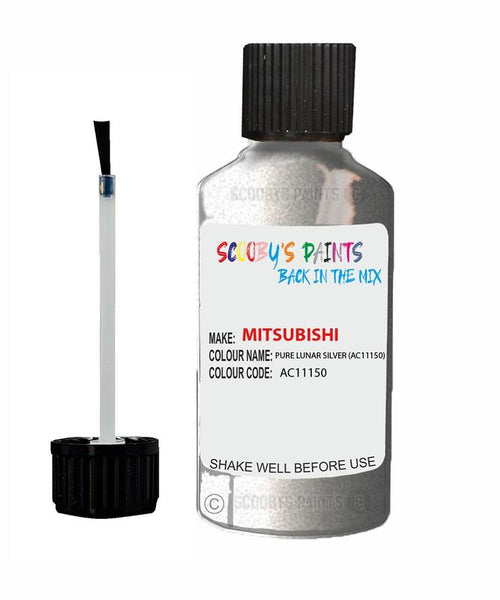 mitsubishi colt pure haag lunar silver code ac11150 touch up paint 1995 2010 Scratch Stone Chip Repair 