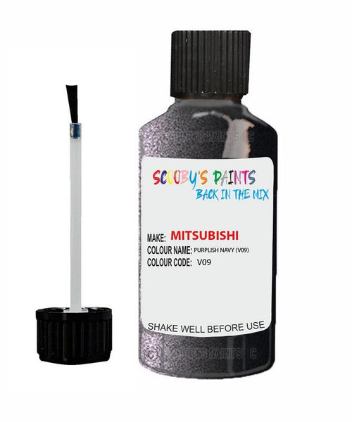 mitsubishi lancer purplish navy code v09 touch up paint 2013 2018 Scratch Stone Chip Repair 
