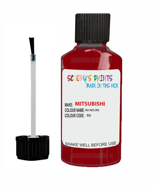 mitsubishi lancer rio red code r9 touch up paint 1996 1997 Scratch Stone Chip Repair 