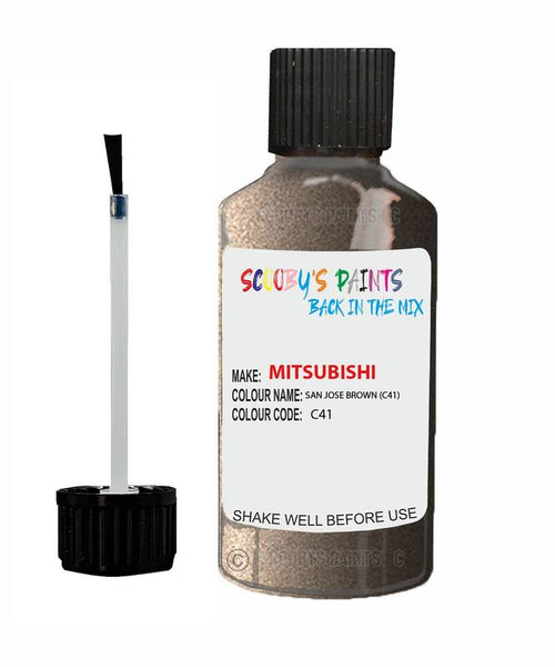 mitsubishi lancer san jose brown code c41 touch up paint 1990 1994 Scratch Stone Chip Repair 