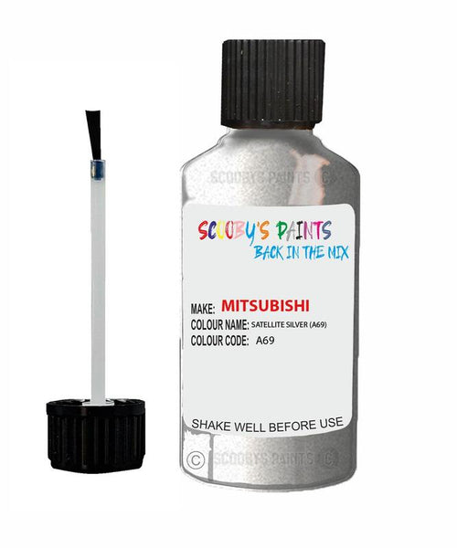 mitsubishi outlander satellite silver code a69 touch up paint 1995 2013 Scratch Stone Chip Repair 
