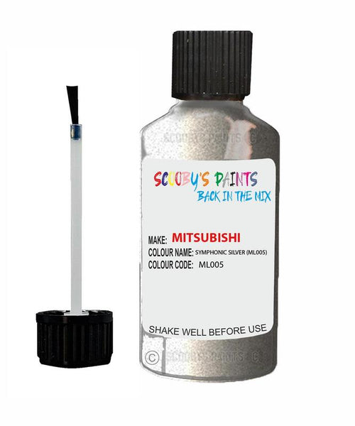 mitsubishi lancer symphonic silver code ml005 touch up paint 1999 2001 Scratch Stone Chip Repair 