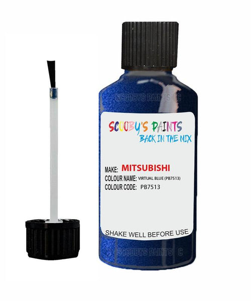 mitsubishi space star virtual blue code pb7513 touch up paint 2002 2004 Scratch Stone Chip Repair 