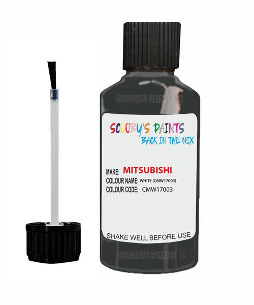 mitsubishi outlander white code cmw17003 touch up paint 2009 2020 Scratch Stone Chip Repair 