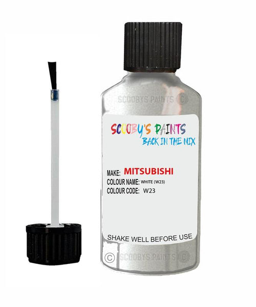 mitsubishi lancer white code w23 touch up paint 2003 2020 Scratch Stone Chip Repair 