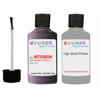 Mitsubishi Pajero Amaranth Purple Code V23 Touch Up Paint with anit rust primer undercoat