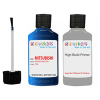 Mitsubishi Colt Atlantis Blue Code T96 Touch Up Paint with anit rust primer undercoat