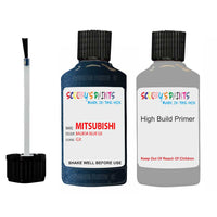 Mitsubishi L200 Balboa Blue Code Gx Touch Up Paint with anit rust primer undercoat