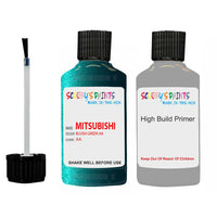 Mitsubishi Space Gear Bluish Green Code Aa Touch Up Paint with anit rust primer undercoat
