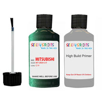 Mitsubishi Space Star Brt Green Code G19 Touch Up Paint with anit rust primer undercoat