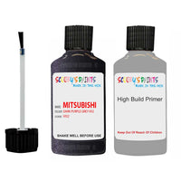 Mitsubishi Pajero Dark Purple Grey Code V02 Touch Up Paint with anit rust primer undercoat