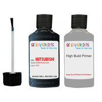 Mitsubishi Carisma Dover Black Code X20 Touch Up Paint with anit rust primer undercoat