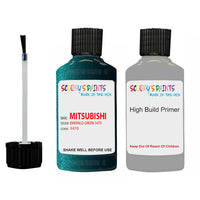 Mitsubishi Pajero Emerald Green Code 3470 Touch Up Paint with anit rust primer undercoat