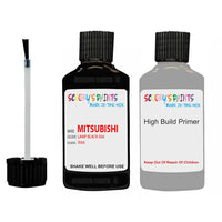 Mitsubishi Carisma Lamp Black Code X66 Touch Up Paint with anit rust primer undercoat